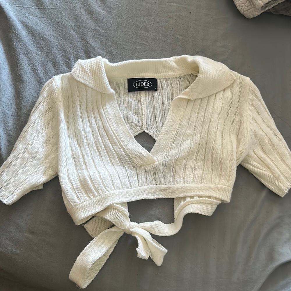 sweater like crop top from CIDER